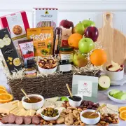 Select Sympathy Fresh Fruit & Snacks Gift Basket by GourmetGiftBaskets.com