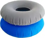 2 Pack Donut Pillow, Donut Cushion Seat, Inflatable Ring Cushion with a Pump, He