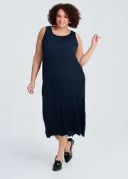 [TS] Taking Shape Pleated Enya Dress Size 20 in Dark Indigo - Plus Size Women's Clothing Dark Indigo