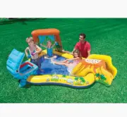 Intex Inflatable Kids Dinosaur Play Center Outdoor Water Park Pool w/ Slide