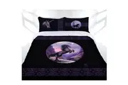 Black Unicorn Quilt Cover Set by Anne Stokes