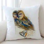Art Drawing Sophisticated Owl Cushion Cover