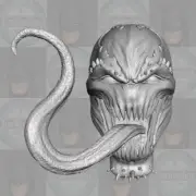 Anti-Venom v1 Eddie Brock Symbiote custom head for 1:6 1:10 1:12 1:6 figures