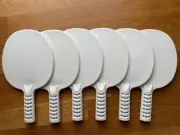SIX Pick-a-Paddle plastic learners/youth table tennis paddles (ping pong)