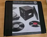 Snap-N-Store Vinyl Record Storage Box - 12" - 1 Pack- Crate Holds up to 75
