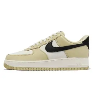 【NIKE 耐吉】休閒鞋 Air Force 1 07 LX 男鞋 奶茶 黑 AF1 皮革 經典(DV7186-700)