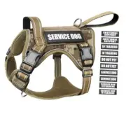 Tactical Dog Harness, No Pull Dog Harness for Large Dogs Medium Desert Camo