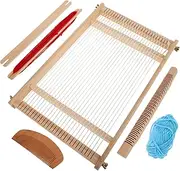 COHEALI Wooden Weaving Loom Kit Tapestry Tool for DIY Projects for Beginners and Young Creators Durable Beechwood Construction