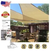 Classic Sand 16ft Right Triangle Sun Shade Sail - Perfect for Patios & Gardens