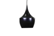 Eva Elegant Metal Wine Glass Pendant Light Lamp - Matte Black.