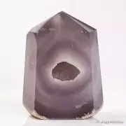 731g 110mm Druzy Agate Geode Tower Point Natural Crystal Polished Quartz Healing