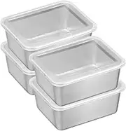 PRETYZOOM 4pcs Fresh Preservation Boxes Snack Box Lunch Containers for Outdoor Bento Lunch Storage Lid Containers for Food