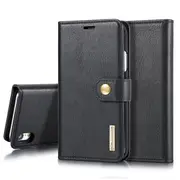 DG.Ming iPhone XR Detachable Classic Folio Wallet Case Cover Apple [Black]