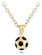 [ZAHSY] Gold Chain Football Necklace for Men Dad Uncle Christmas Birthday Gifts for Son Nephew Football Pendant Necklace for Women Girls Football Lovers Gifts for Boys