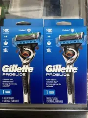 2 Pack New & Sealed Gillette ProGlide Men's Razor Handle and 1 Blade Refill