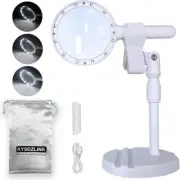 Magnifying Glass with Light 30X 60X Magnifying Glass with Light and Stand for...