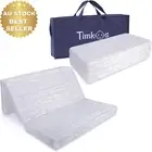 Foldable Travel Cot Mattress Portacot w/ Zipper Cover Bag Waterproof Topper