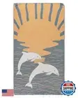 Sand Cloud Oversized Turkish Beach Towel (SoCal Dolphin) - 100% Certified Cot