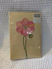 Vintage Photo Album With Christopher Vine Art - Yellow Background With Poppy