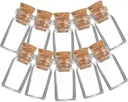 Kichvoe 25 Pcs Mini Glass Wish Bottles with Cork Stoppers Clear DIY Message Jars for Weddings Parties and Crafts Small Containers for Decorative Use