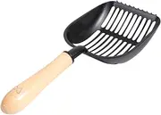 BESPORTBLE 1PC Durable Cat Litter Scoop Stainless Steel Pet Cleaning Tool with Long Handle Portable Aluminum Alloy Shovel for Efficient Litter Pickup Suitable for All Types of Waste