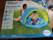 baby splash mat with inflatable canopy 6-18 months