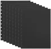 uxcell 4 Pair Discbound Notebook Cover, 8.74" x 11.26" Letter Size PP Disc Planner Cover for Arc Notebook Happy Planner Office Product, Black