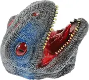 Kisangel Dinosaur Hand Puppet Velociraptor Head Model Design for Interactive Play Safe and Comfortable for Role Playing and Storytelling Random Color