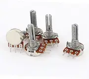 NEW LON0167 5 Pcs B5K Type B 5K Ohm 3 Terminal Single Linear Rotary Taper Potentiometer(5 Stcke B5K Typ B 5K Ohm 3 Terminal Einzelne Linear Drehkegel Potentiometer
