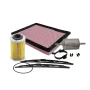 Sakura Front Wiper Blades & Filter Service Kit for Holden Commodore VZ 3.6L