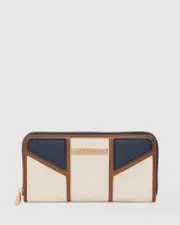 Multi Colour Ruby Zip Around Wallet