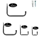 Heavy Duty Steel Hooks for Organizing Tools Bikes and Garden Equipment