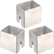 Barbecue Gasket Holder, 3X Barbecue Grill Pan Gasket Holder Stainless Steel, Dishwasher Safe Grill Square Fireproof Board For Most Types Of Barrels