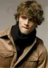 Heat Resistant Wig New Fashion Handsome Men's Short Brown Curly Natural Wigs