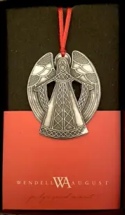 Wendell August Forge Blessed Angel Cutout Christmas Ornament Retired New in Box!