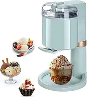 Ice Cream Maker Machine, 1L Fully Automatic Soft Serve Ice Cream Machine, Sorbet Frozen Yoghurt Machine with Detachable Mixing Paddle, Soft Serve Dessert Makers for Family Home Recipes
