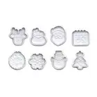 Christmas Mini Cookies Kit Snowflake Cookie Stencil Cutters Set for Diy Baking