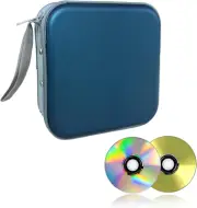 48 Capacity CD Case, Portable DVD Hard Plastic Case Holder, Wallet Disc Storage