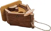 TOYANDONA 1Pc Wooden Bird House Sleeping Nest for Birds Durable Environmental Protection Material Sturdy Craftsmanship with Hanging Rope for Outdoor and Indoor Use