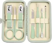 Scissors Nail Clippers Set Dead Skin Pliers Nail Cutting Pliers Pedicure Knife Nail Groove Only Inflammation Nail Manicure Tool,green,2 PCS