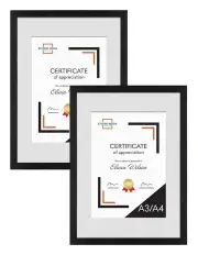 [Studio Nova] Premium Picture Photo Frame A3 to A4 Set of 2 in Black