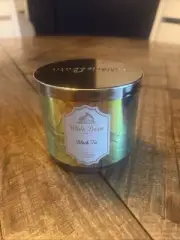 BLACK TIE IS WHITE BARN SCENTED CANDLE 3 WICK LARGE 14.5 OZ HOLOGRAPHIC