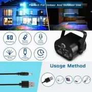 Dynamic DJ Party Lights: Laser Strobe Projector with Sound Activation & Remote