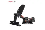Powertrain Gen2 Pro 50KG Adjustable Dumbbell Set with FID Bench