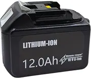 18V 12.0Ah Lithium-ion Battery Replace for Makita 18V Batteries, 18V Battery bl1830b bl1830 bl1860b bl1860 bl1850b bl1850 bl1840 bl1815 Compatible with Makita Battery Tools and Chargers(12.0Ah)