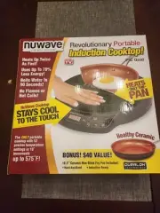 Nuwave Portable Induction Cooktop PIC Gold w/ 10.5" Ceramic Fry Pan Model #30242