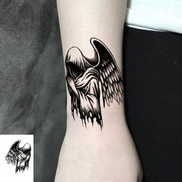Alas Angel Wings Temporary Tattoo Sticker - OhMyTat