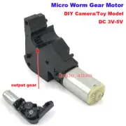 DC 3V-5V Slow Speed 8mm*10mm Mini Gearbox Turbo Worm Gear Motor DIY Camera Parts
