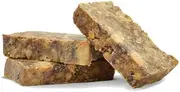 Organic Black African Soap Bar, Hand Made, Product of Ghana, Raw Nubian Pure Acne Treatment (100g)