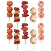 10 Pcs Barbecue Skewers Toys Pretend Educational Child